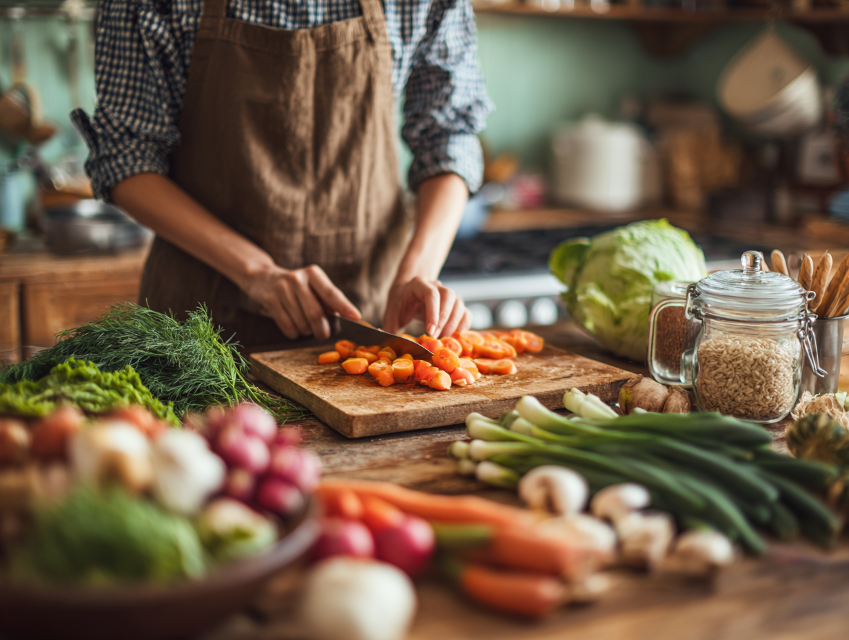 Čerstvé ingrediencie pre zdravé varenie